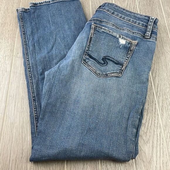 Silver Jeans Co. Women's Suki Mid-rise Straight Leg Jeans Indigo Blue W29/L30 - Picture 1 of 13